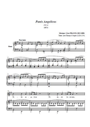 Panis Angelicus Partitions gratuites